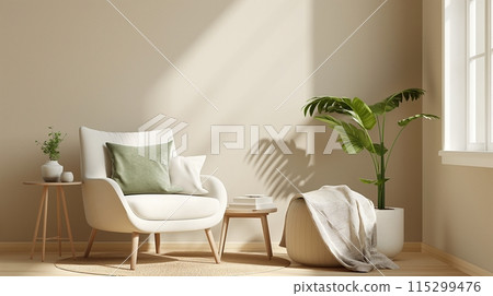 Modern vintage interior of living room Modern vintage interior of living room 115299476