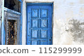 old wooden door on the wall 115299999