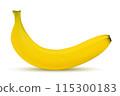 Vector image of 3d realistic banana on a white background. 115300183