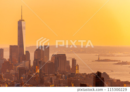 Stunning city view of New York city 115300229