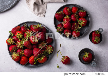 Fresh ripe sweet strawberry on table Fresh ripe sweet strawberry on table 115300482