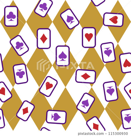 Alice in Wonderland seamless pattern Alice in Wonderland seamless pattern 115300930