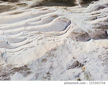 Travertine terraces at Pamukkale 115301716