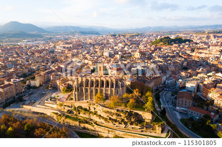 Aerial view of Manresa town Aerial view of Manresa town 115301805