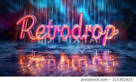 Diffused Lighting Cryptocurrency Retrodrop concept art poster. 115302925