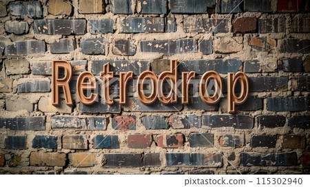 Ancient Brick Cryptocurrency Retrodrop concept art poster. 115302940