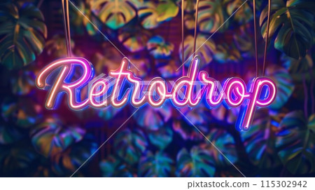 Ambient Lighting Cryptocurrency Retrodrop concept art poster. 115302942