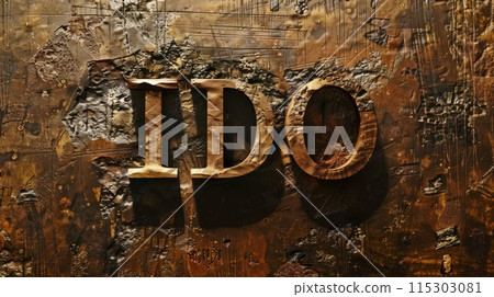 Antique Gold Decentralized fundraising concept art poster. Antique Gold Decentralized fundraising concept art poster. 115303081