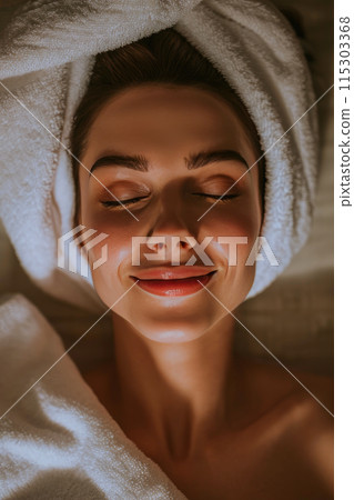 Harmony Unveiled: Excitement in Morning Spa Glow 115303368