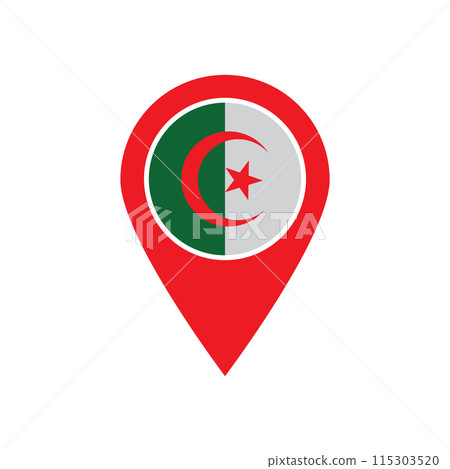 Algeria location pin icon 115303520
