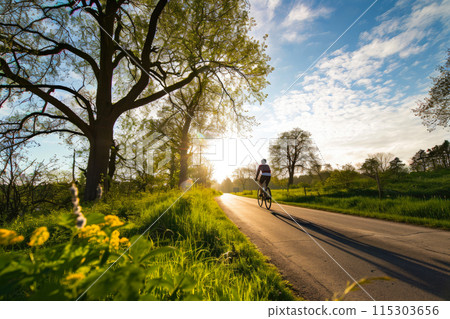 Scenic Cycling in Spring: Capturing Nature's Vibrancy Scenic Cycling in Spring: Capturing Nature's Vibrancy 115303656