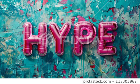 Pink Glossy Surface Social media hype concept art poster. Pink Glossy Surface Social media hype concept art poster. 115303962