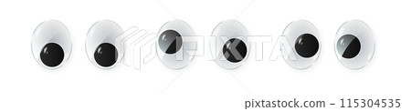 toy eyes cartoon safety wobbly flat style design vector toy eyes cartoon safety wobbly flat style design vector 115304535