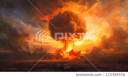 Apocalyptic Atomic Explosion: Sky in Flames Apocalyptic Atomic Explosion: Sky in Flames 115304558