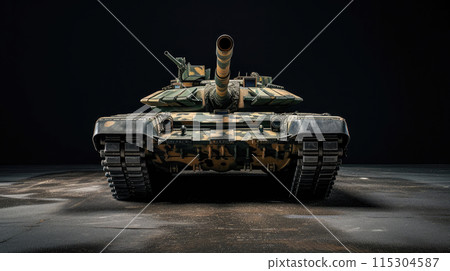 Military Elegance: Camouflage and Metal Symphony 115304587