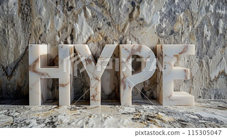 Beige Marble Social media hype concept art poster. 115305047