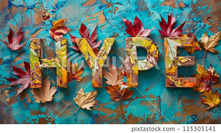 Autumn Social media hype concept art poster. Autumn Social media hype concept art poster. 115305141