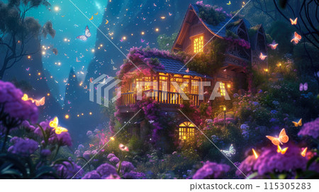 Ethereal Radiance: Hilltop Haven with Fairies Ethereal Radiance: Hilltop Haven with Fairies 115305283