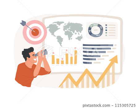 Business trend isolated concept vector illustration. 115305725