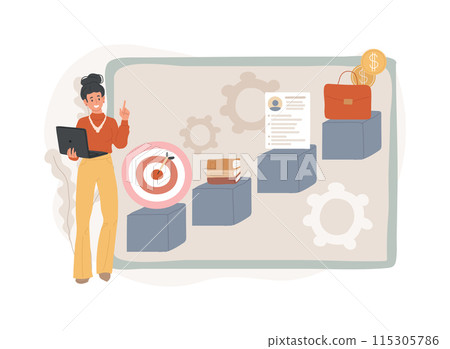 Career advice isolated concept vector illustration. 115305786