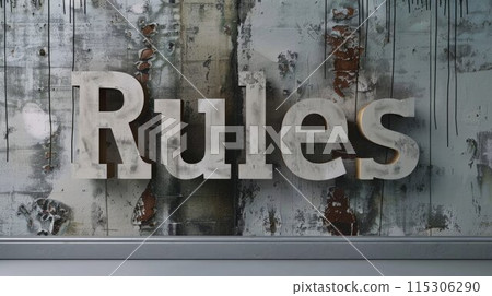 Grey Glossy Surface Policy and Regulation concept art poster. Grey Glossy Surface Policy and Regulation concept art poster. 115306290