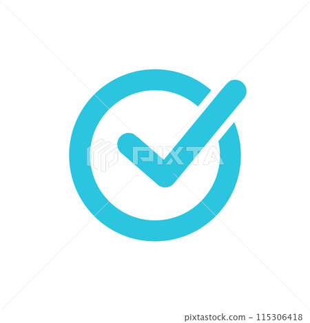 Yes. Check mark box icon. From blue icon set. Yes. Check mark box icon. From blue icon set. 115306418
