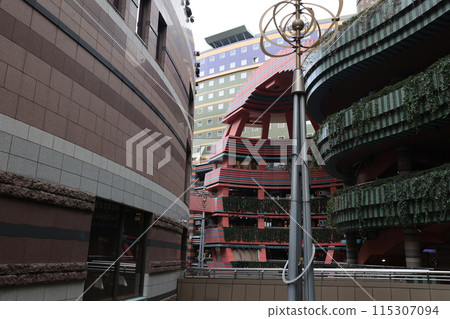 An unusual and flashy building An unusual and flashy building 115307094