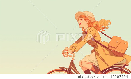 騎自行車的女孩 115307394