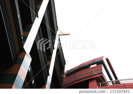 Stylish building of a shopping mall Stylish building of a shopping mall 115307841