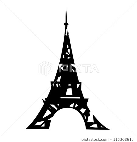 巴黎艾菲爾鐵塔圖標 115308613