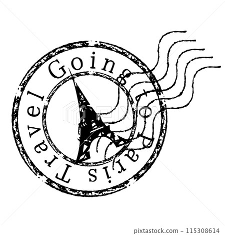 巴黎艾菲爾鐵塔郵票圖標 115308614