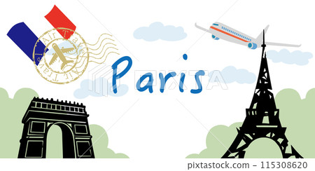 法國巴黎風景圖 115308620