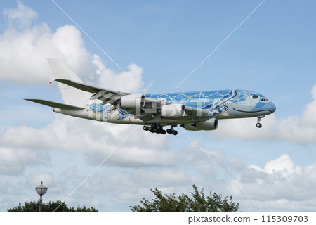 A380 Lani landing at Narita Airport A380 Lani landing at Narita Airport 115309703