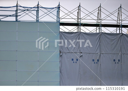 Image of soundproof panel of demolished building Image of soundproof panel of demolished building 115310191