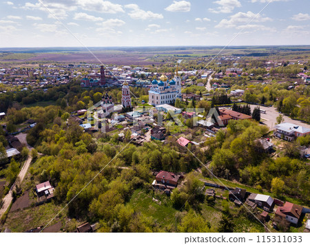 View of Bolkhov with Transfiguration Cathedral and Trinity Church 115311033