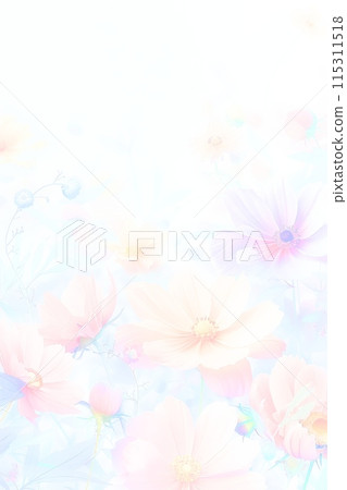 柔和的柔和花卉背景 115311518