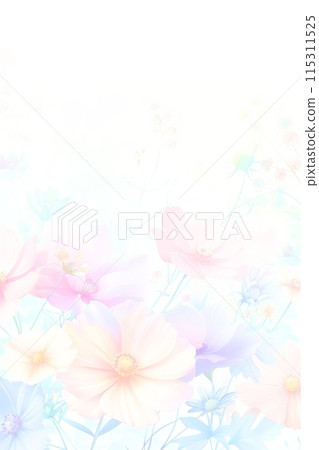 柔和的柔和花卉背景 115311525