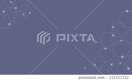 Hexagon abstract illustration, both sides version Hexagon abstract illustration, both sides version 115311722
