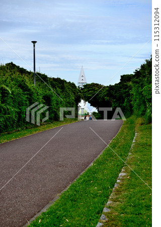 Scenery of Awazaki Lighthouse on Jogashima Island, Miura Peninsula Scenery of Awazaki Lighthouse on Jogashima Island, Miura Peninsula 115312094