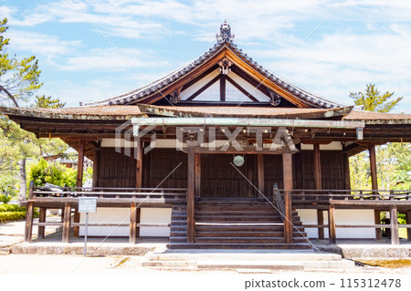 奈良的晴空、世界遺產、國寶法隆寺西室三溪院 115312478
