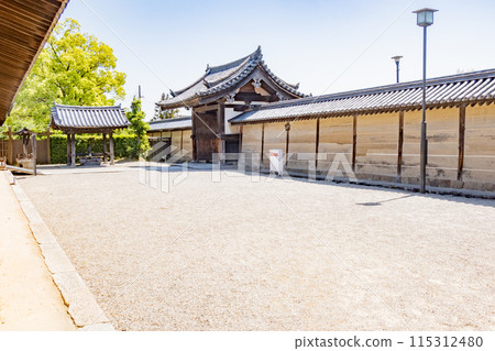 奈良的晴天，世界遺產、國寶法隆寺的東院伽藍 115312480