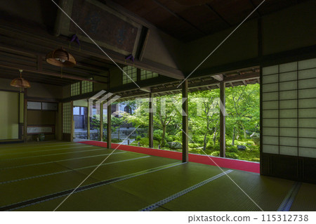 京都、圓光寺、翠綠美麗的十生庭園 京都、圓光寺、翠綠美麗的十生庭園 115312738