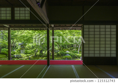 京都、圓光寺、翠綠美麗的十生庭園 115312743