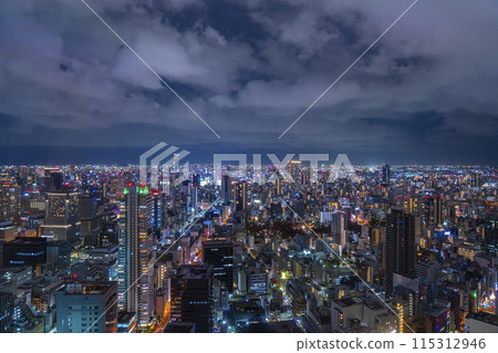 從大阪康萊德酒店欣賞大阪夜景 從大阪康萊德酒店欣賞大阪夜景 115312946
