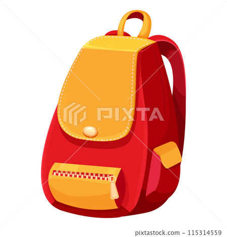 School backpack knapsack study bag, equipment, kids bag with pockets bright colors isolated on white background. Accesory for suplies, baggage. School backpack knapsack study bag, equipment, kids bag with pockets bright colors isolated on white background. Accesory for suplies, baggage. 115314559