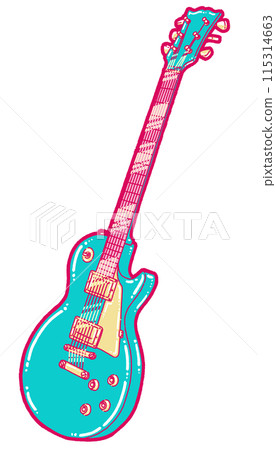 Electric guitar illustration 115314663