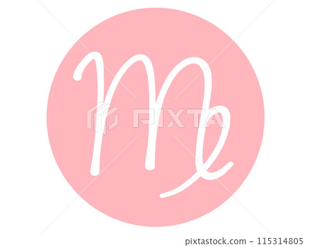 簡單的處女座星座標記插畫素材 簡單的處女座星座標記插畫素材 115314805