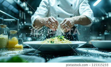 Culinary Masterpiece: Chef's Artistry in 4K Detail Culinary Masterpiece: Chef's Artistry in 4K Detail 115315233