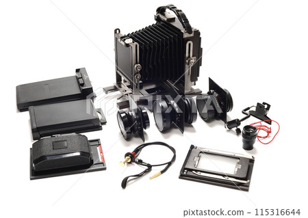 Analog large format camera (4x5) and parts 115316644