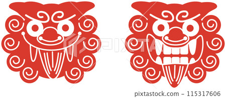 沖繩簡單的風獅爺 沖繩簡單的風獅爺 115317606